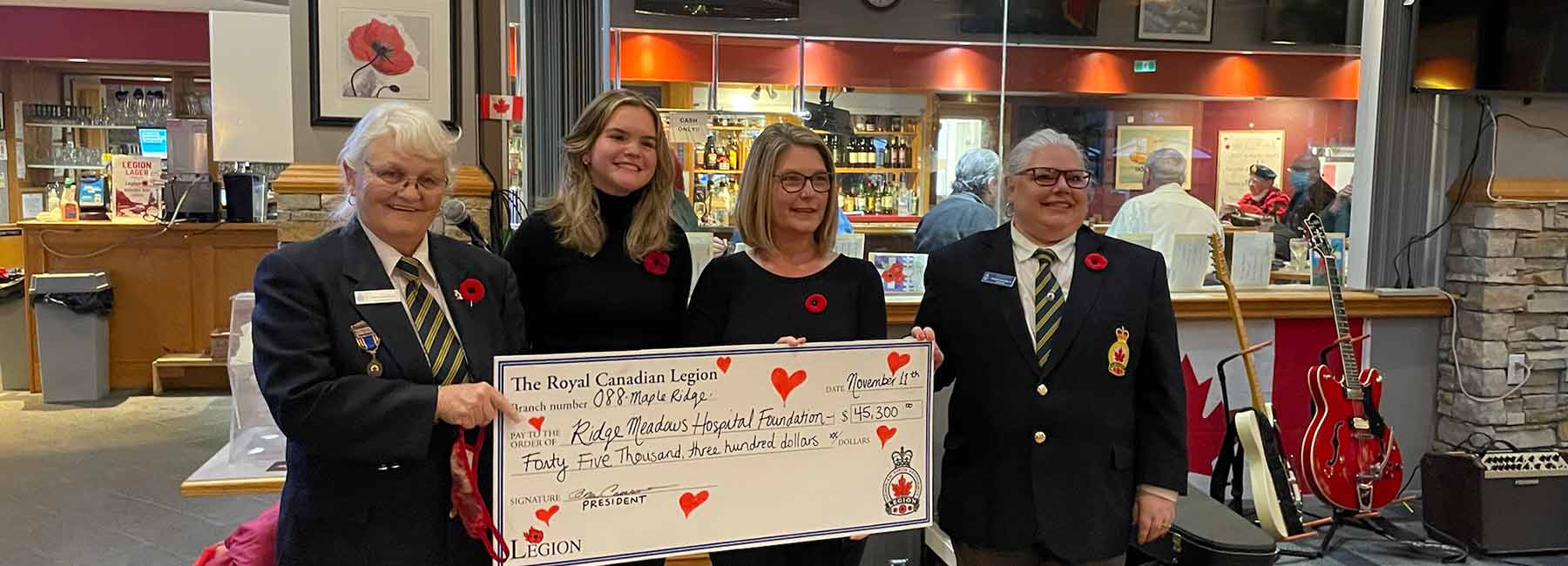 Maple Ridge Legion Donates $45,300
