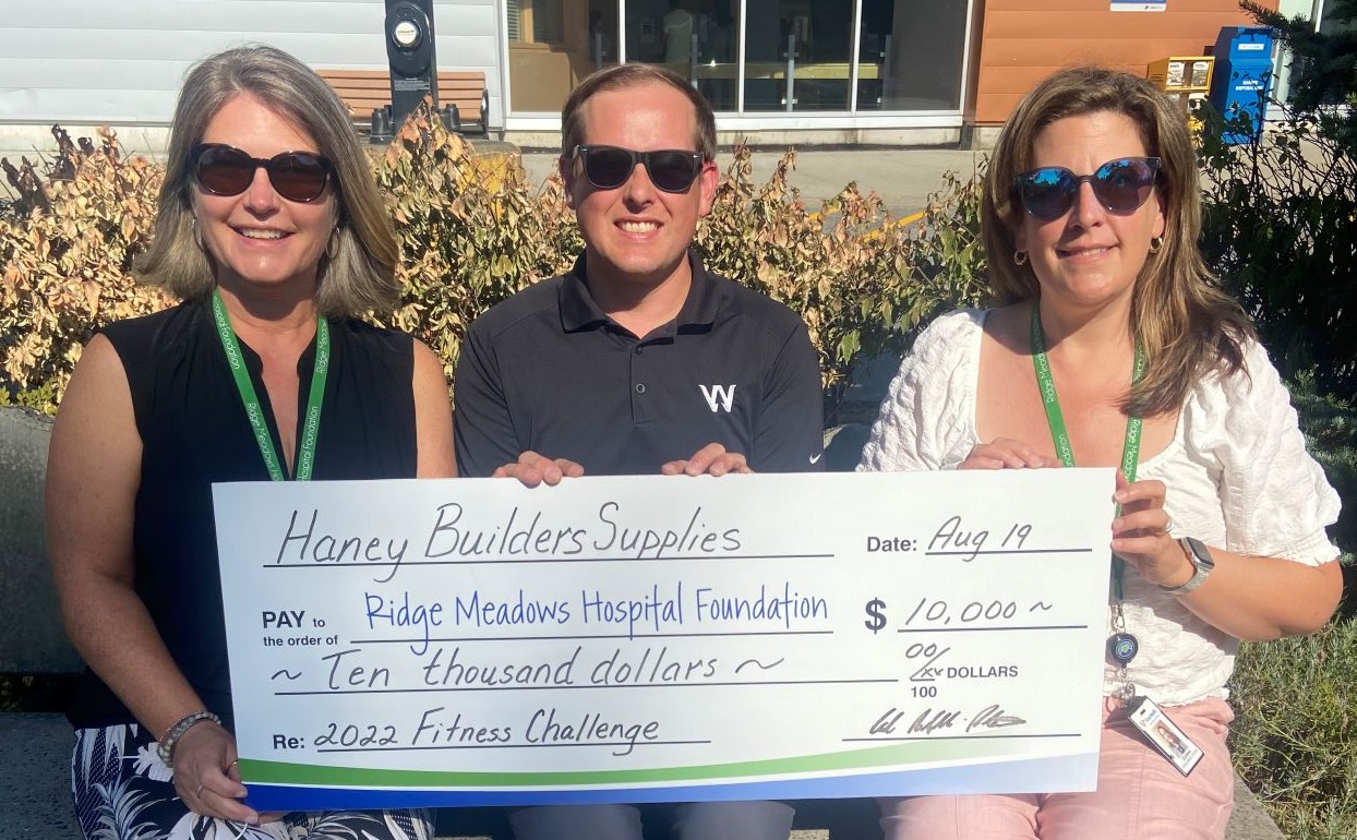 Haney Builders Supplies Walks The World In Support of Ridge Meadows Hospital Foundation