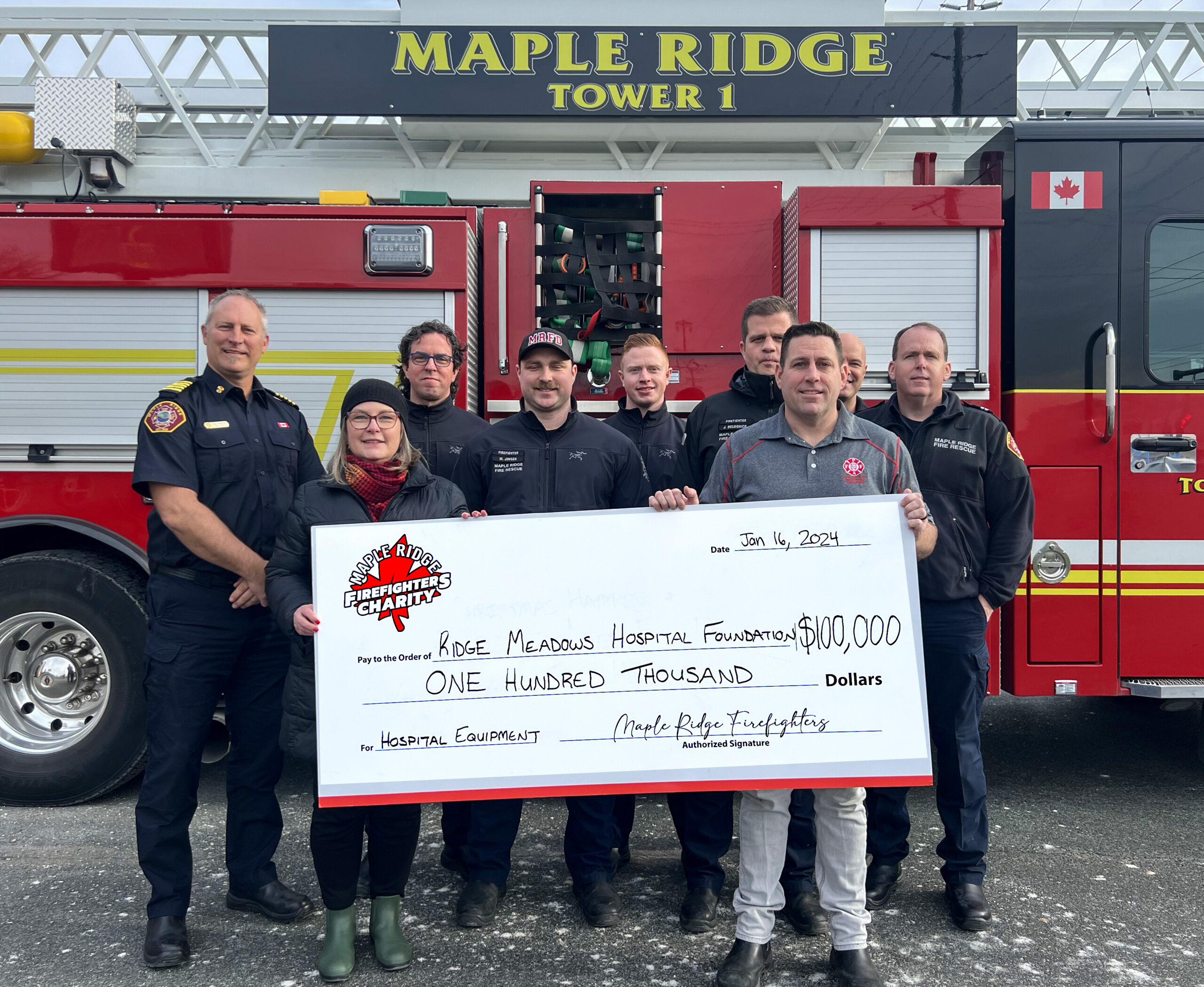 Maple Ridge Firefighters Pledge $100,000 to Enhance Healthcare Services ...