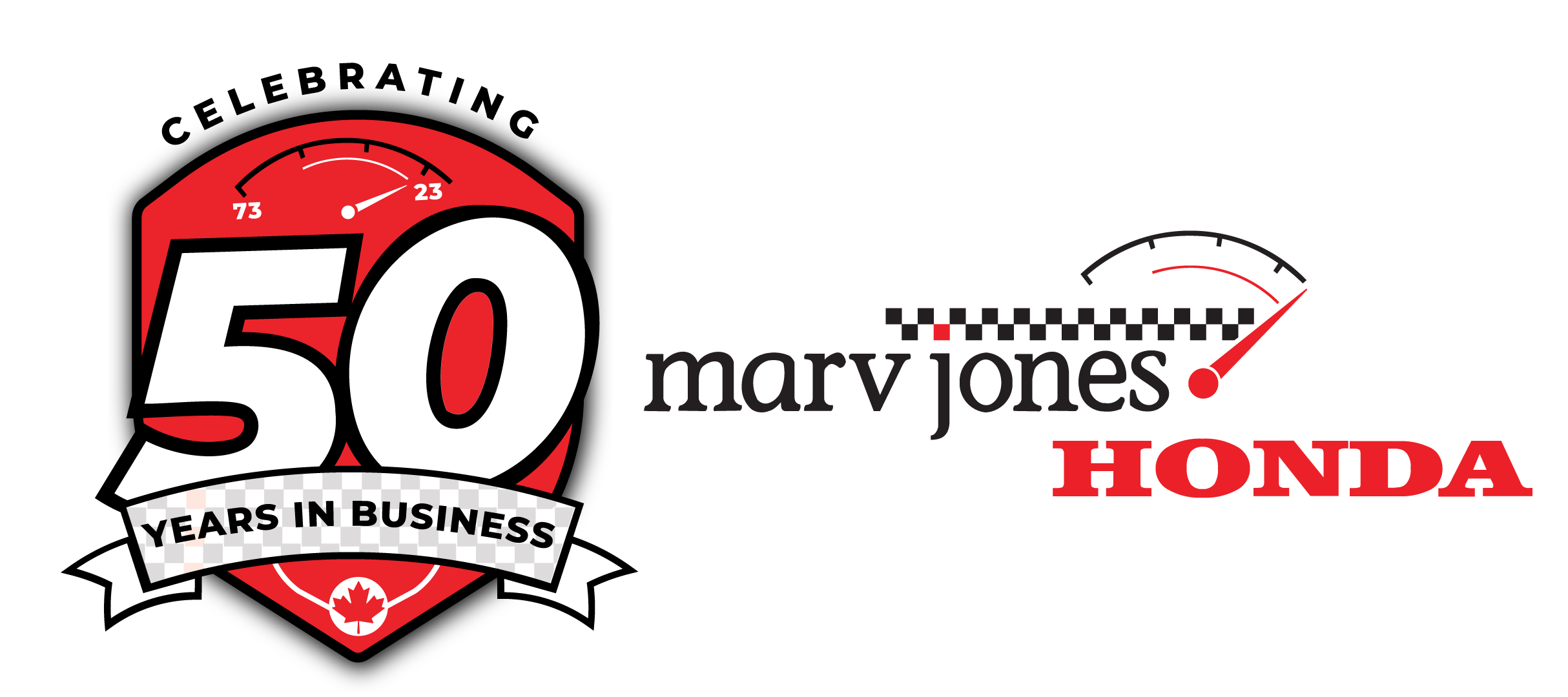 Marv Jones Honda 50th Graphic and name