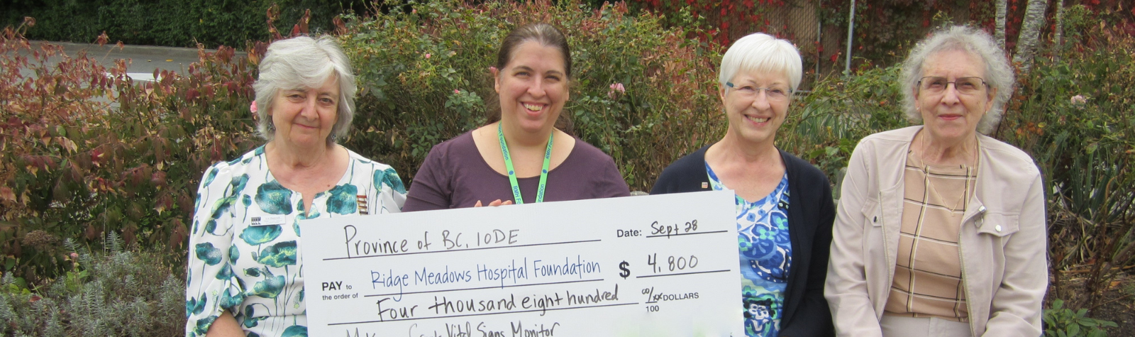 IODE Provincial Chapter of BC generously supports McKenny Creek Hospice
